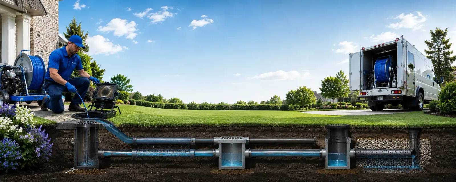 Outdoor drain cleaning information for Saint Xavier, MT